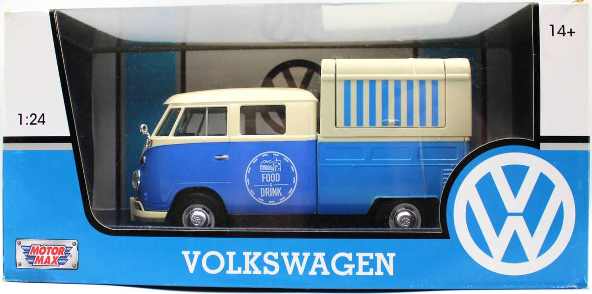 1:24 MOTOR MAX - NICE! - 12x VOLKSWAGEN VW T1 KOMBI DIECAST VANS