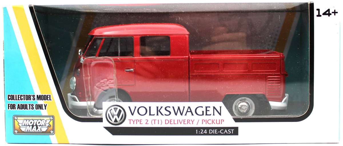 1:24 MOTOR MAX - NICE! - 12x VOLKSWAGEN VW T1 KOMBI DIECAST VANS