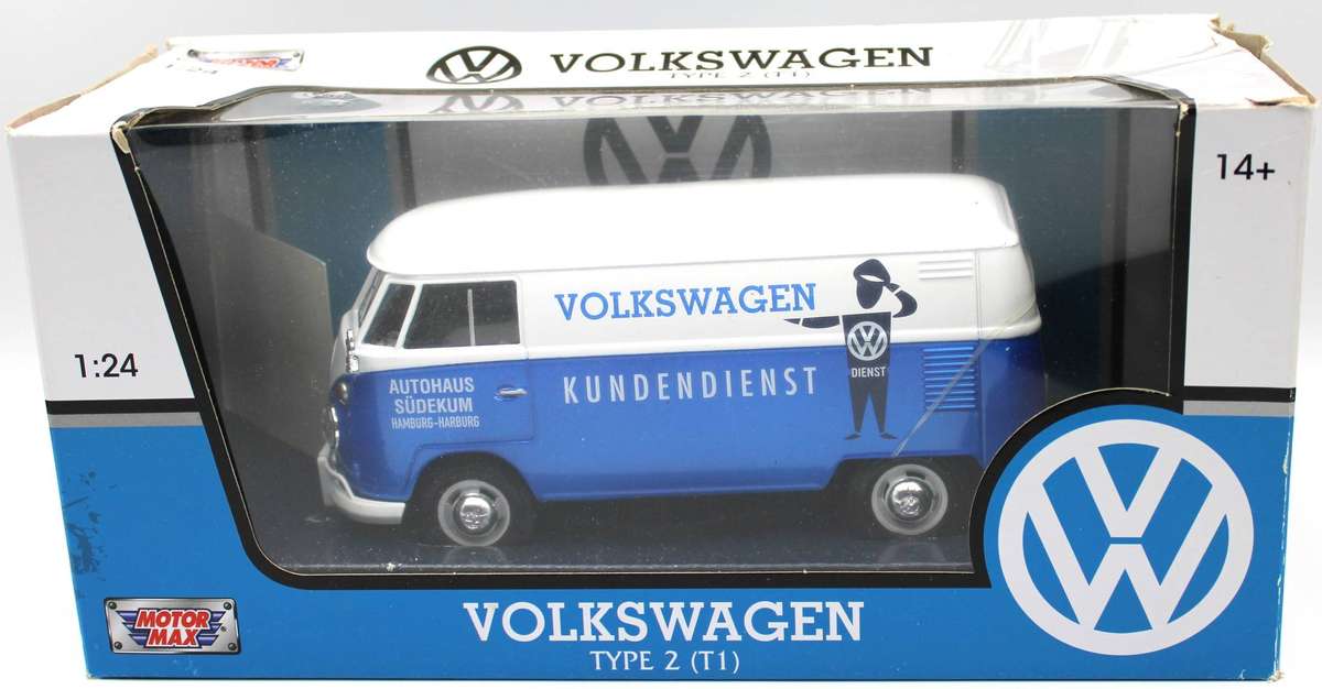 1:24 MOTOR MAX - NICE! - 12x VOLKSWAGEN VW T1 KOMBI DIECAST VANS