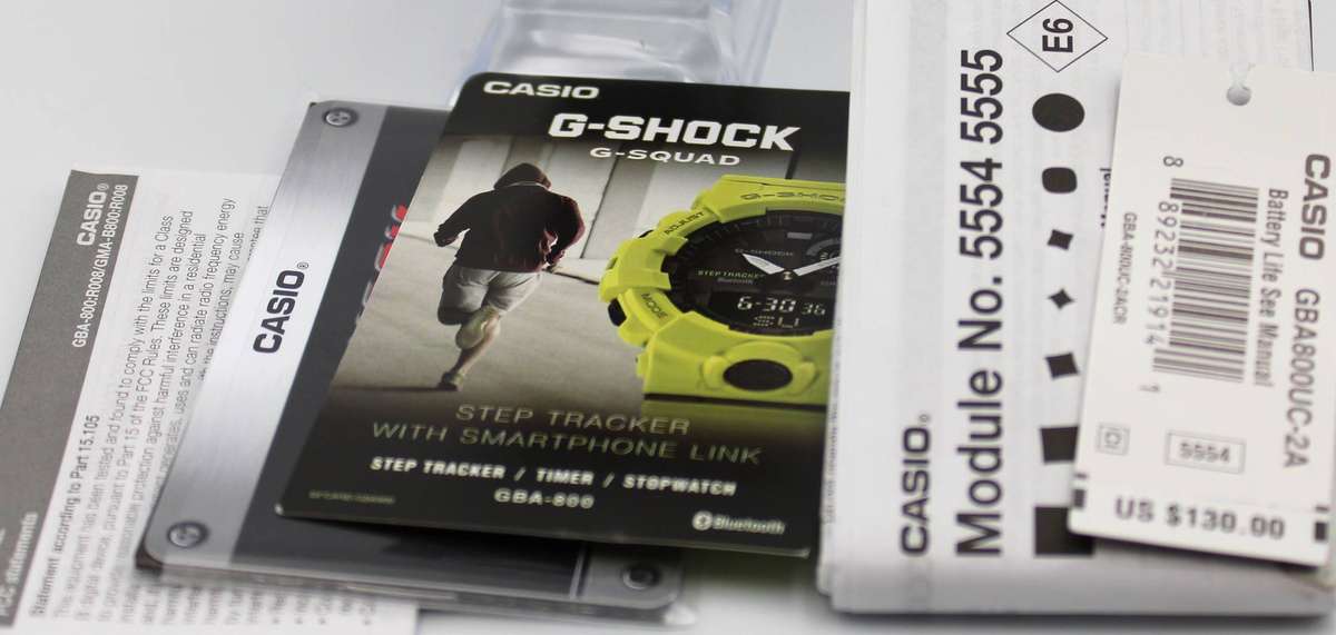 CASIO - G-SHOCK STEPTRACKER GBA-800UC-2A WATCH