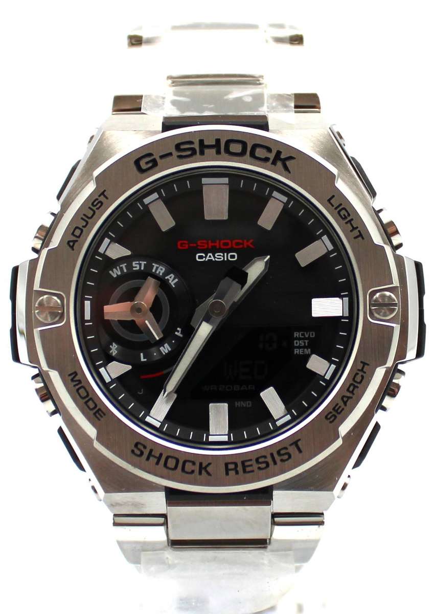 CASIO G-SHOCK G-STEEL - GST-B500D-1AW BLUETOOTH CARBON CORE TOUGH SOLAR STAINLESS WATCH