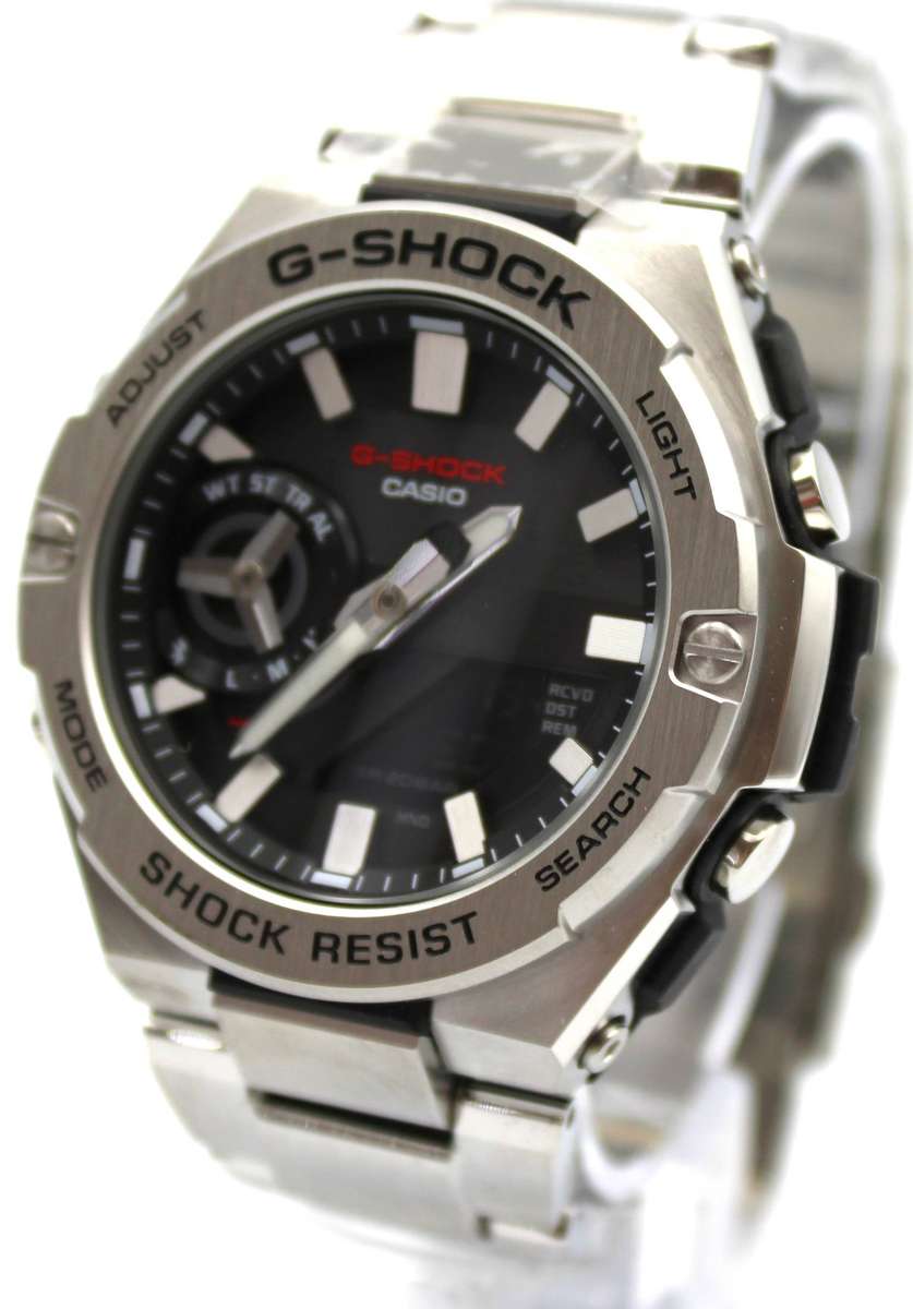 CASIO G-SHOCK G-STEEL - GST-B500D-1AW BLUETOOTH CARBON CORE TOUGH SOLAR STAINLESS WATCH