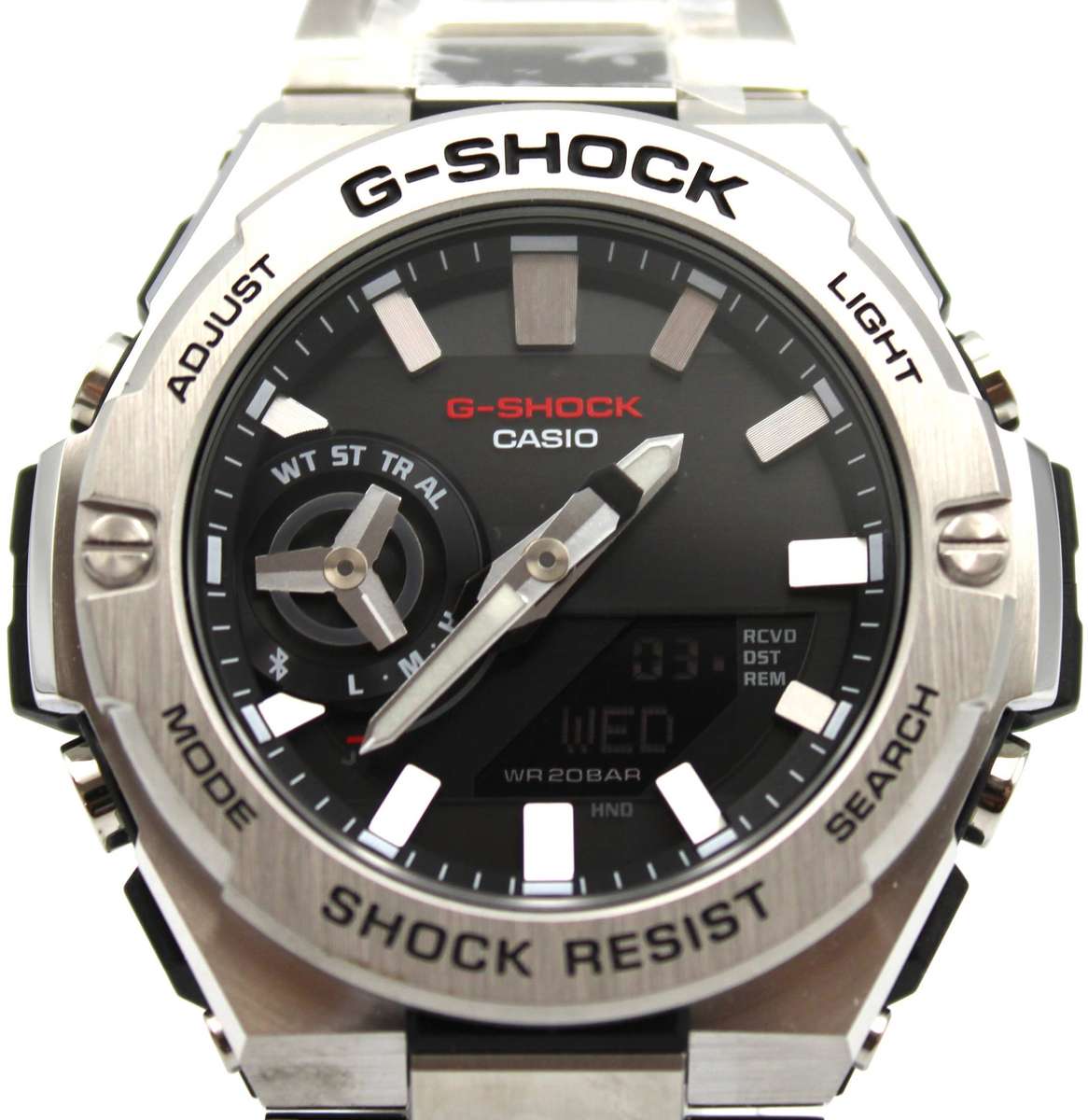 CASIO G-SHOCK G-STEEL - GST-B500D-1AW BLUETOOTH CARBON CORE TOUGH SOLAR STAINLESS WATCH