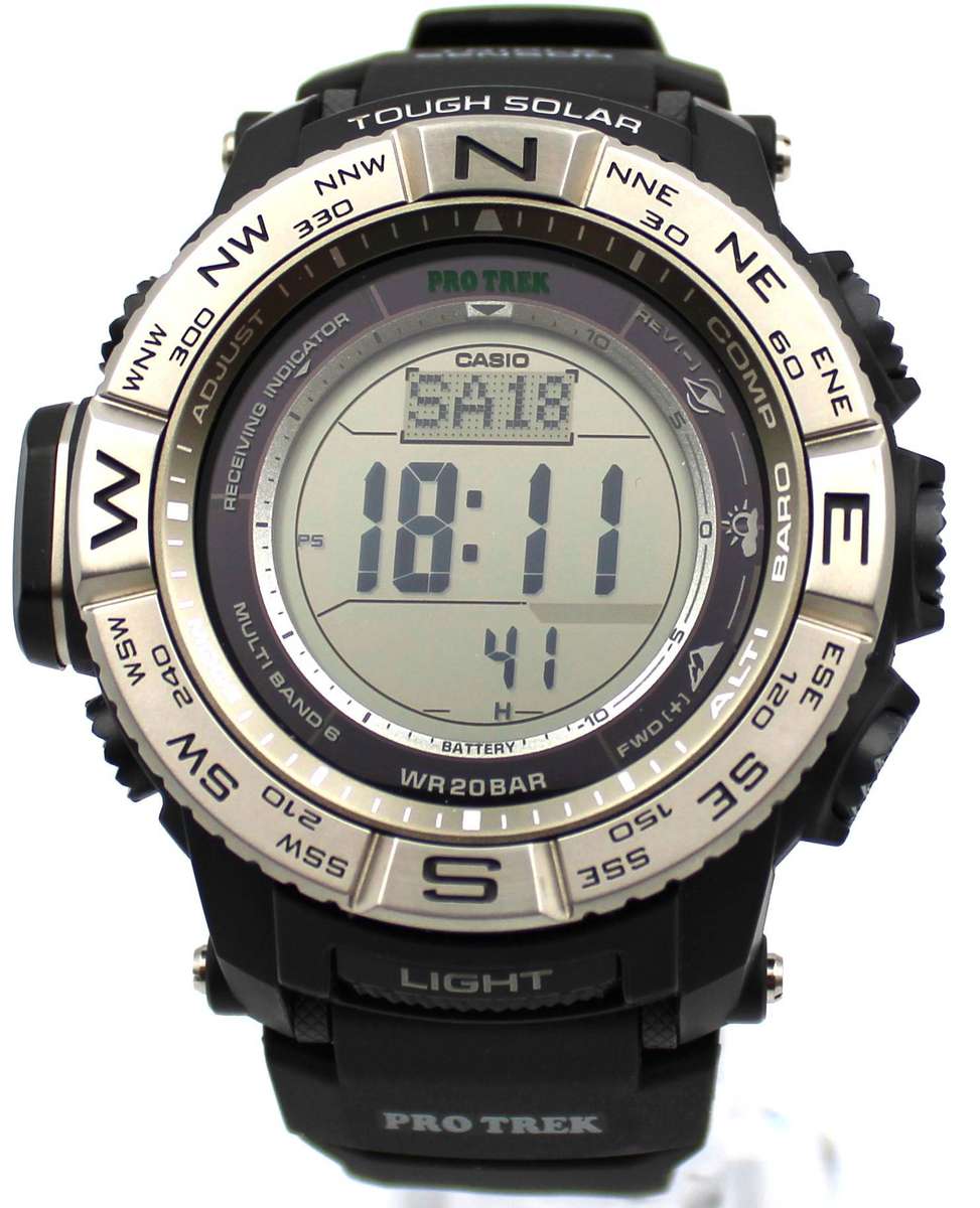 CASIO PRO TREK MULTIBAND TOUGH SOLAR - PRW-3500-1WC WATCH - UNUSED