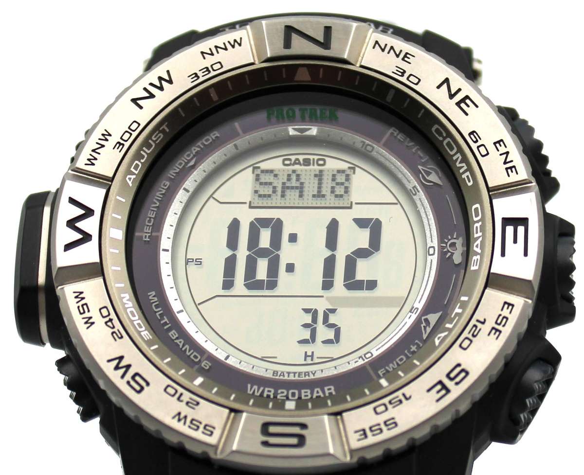 CASIO PRO TREK MULTIBAND TOUGH SOLAR - PRW-3500-1WC WATCH - UNUSED