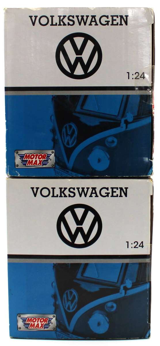 MOTORMAX 1:24 - VW VOLKSWAGEN KOMBI DOUBLE SETS - GREAT!