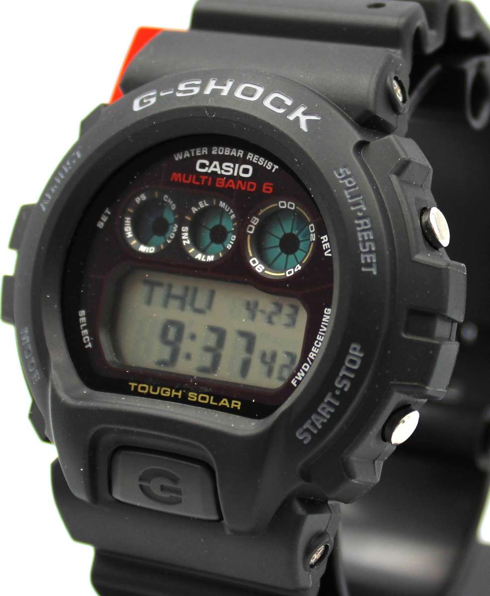 TWIN CASIO G-SHOCK MULTI-BAND 6 TOUGH SOLAR WATCHES - GW-6900-1CF