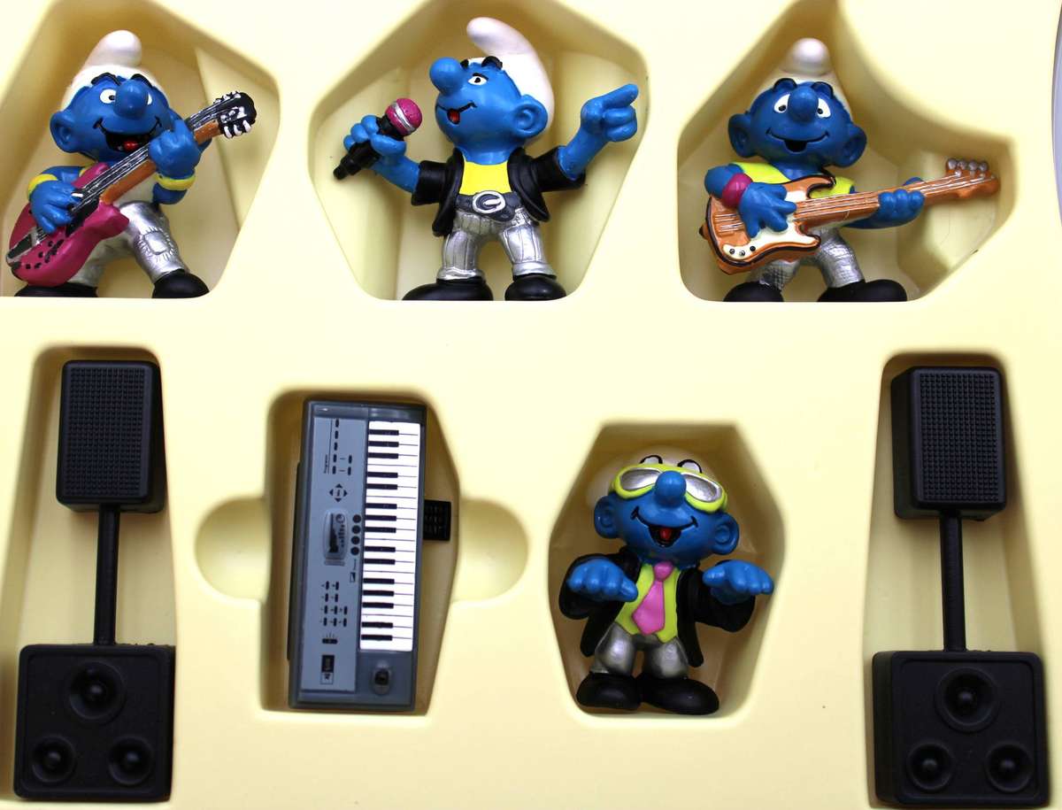 SMURF SCARCE 1998 40th ANNIVERSARY BAND SET