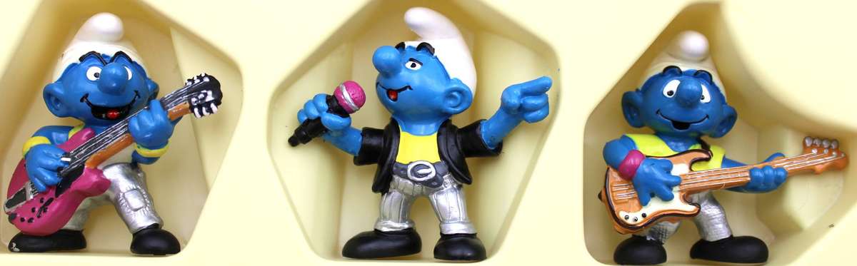 SMURF SCARCE 1998 40th ANNIVERSARY BAND SET