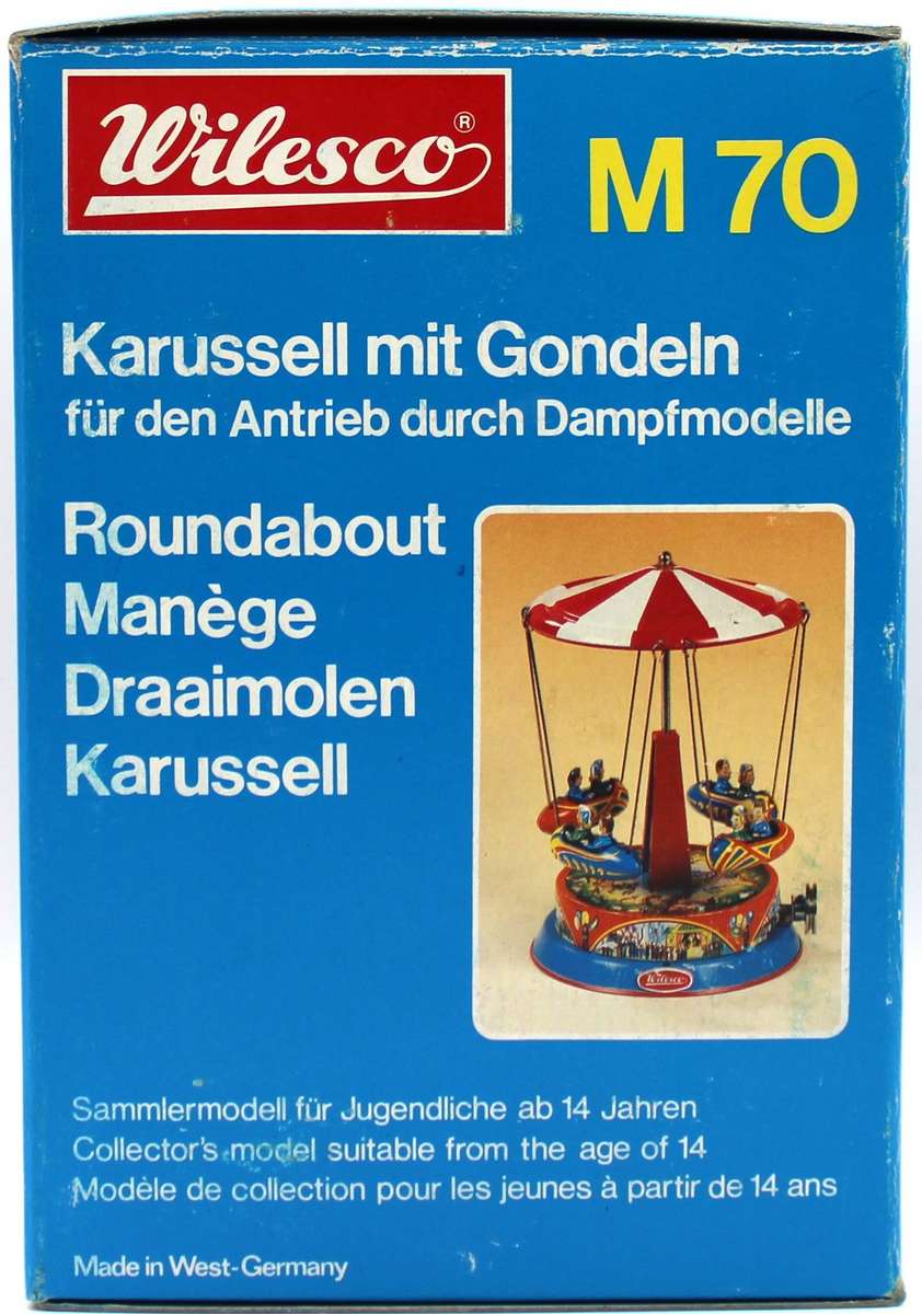 WILESCO DRIVE MODEL - M70 ROUNDABOUT WITH GONDOLAS - UNUSED BOXED