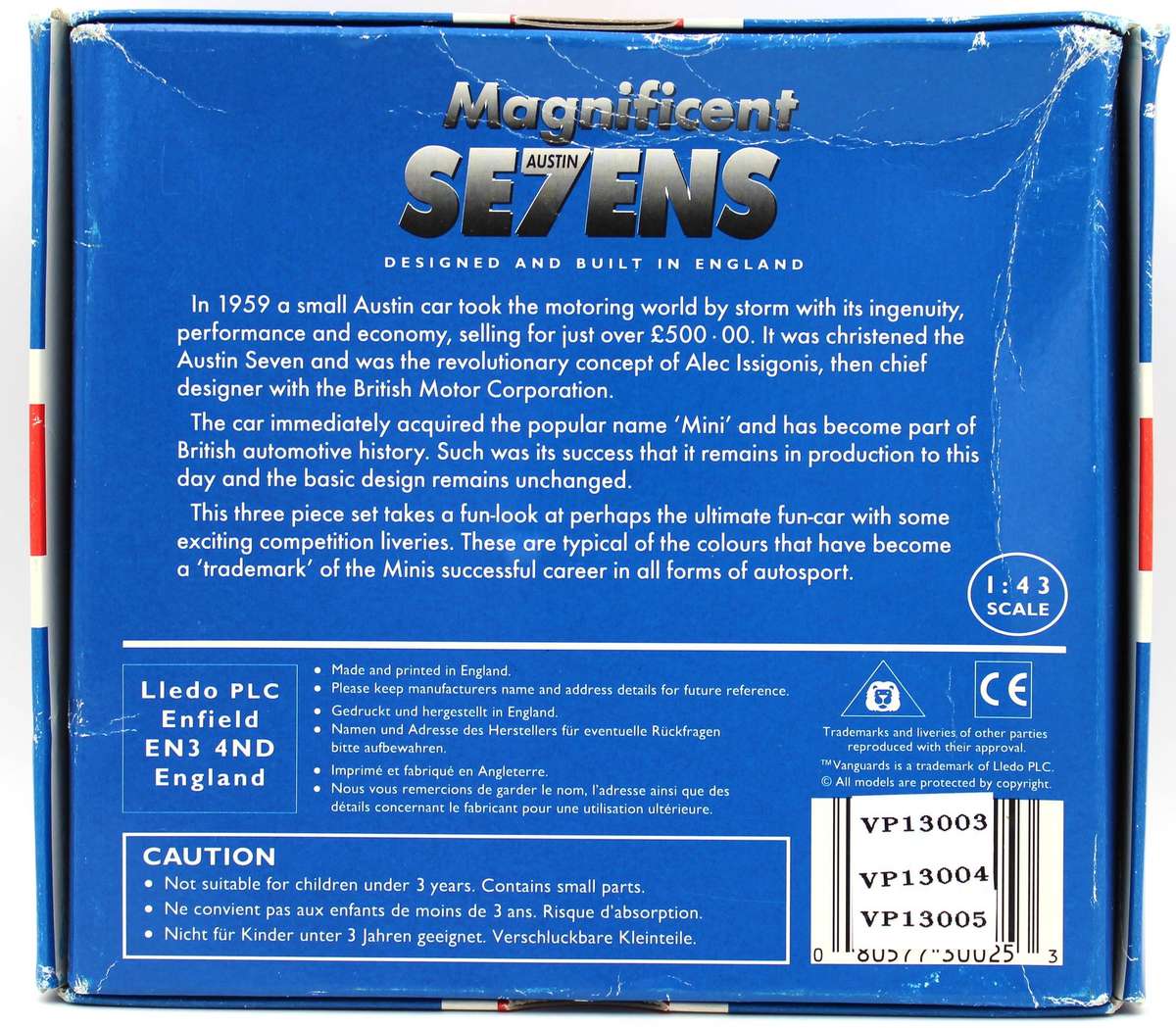 LLEDO - MAGNIFICENT SEVENS "MINI" DIECAST SET - 3 VEHICLES