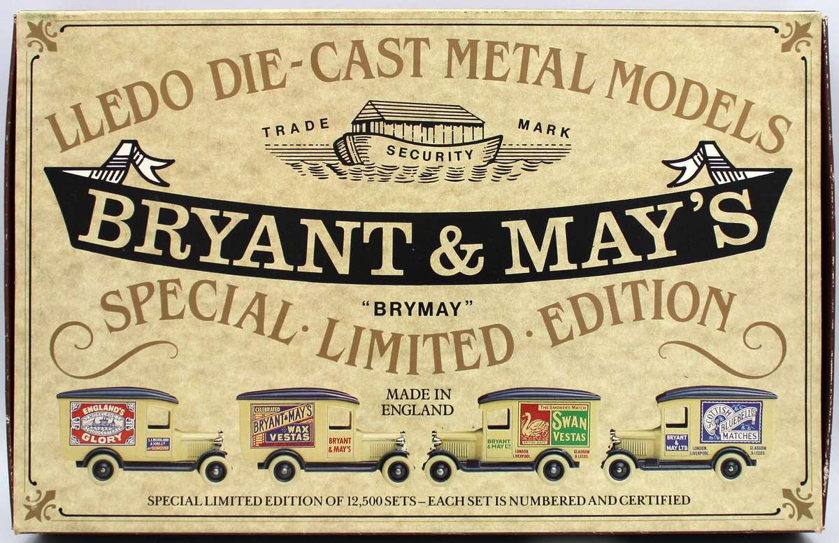 LLEDO - LIMITED EDITION BRYANT & MAY DIECAST SET - 4 VEHICLES