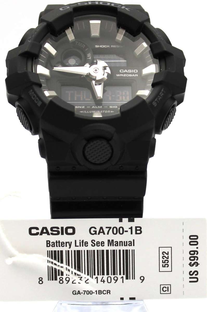 Casio G-Shock Illuminator - GA-700-1BCR - R1850