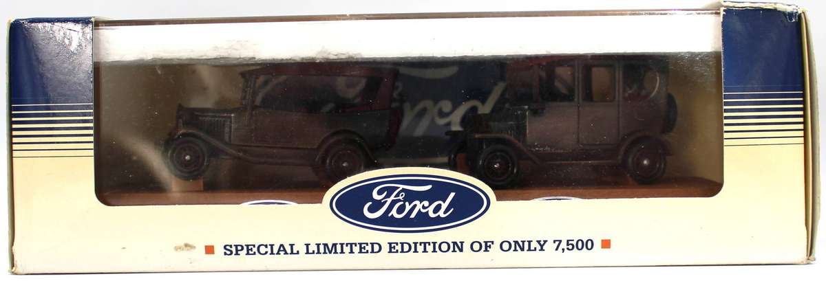 LLEDO DIECAST SET - HENRY FORD COMMEMORATIVE LIMITED EDITION - HFL1002 BOXED ON PLINTH