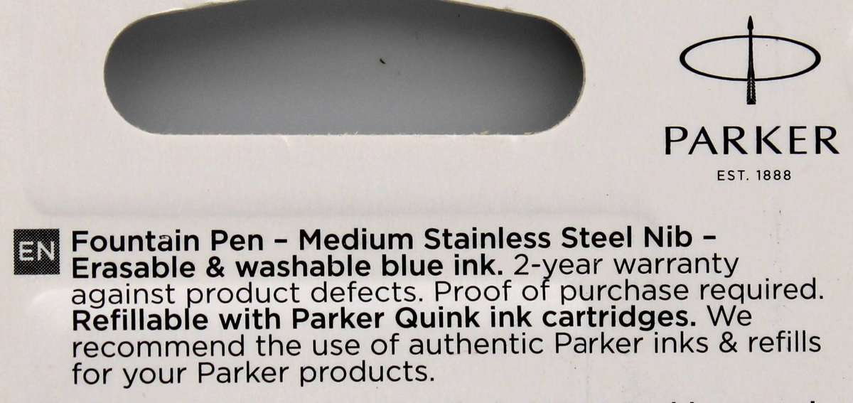 PARKER VECTOR - 2X BLACK FOUNTAIN PENS - SEALED