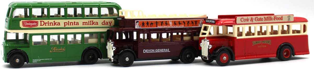 LLEDO DIECAST - 5X UNIGATE UK 3-VEHICLE SETS - 4X LIMITED EDITION - 1994-1998