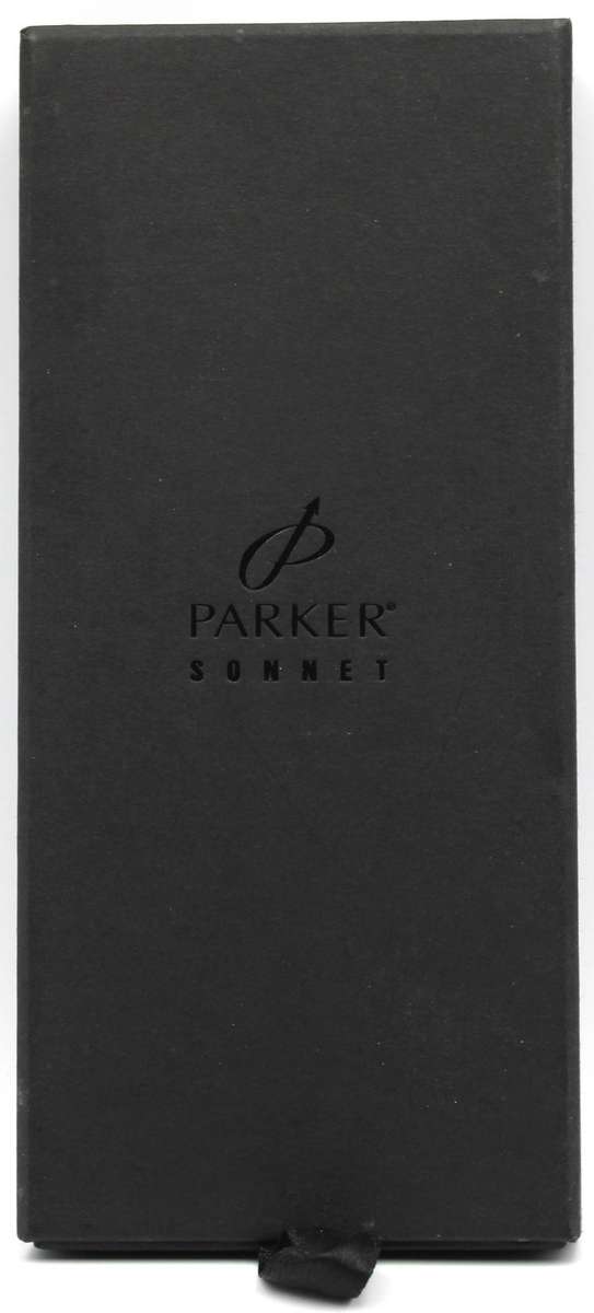 PARKER SONET BLUE BALLPOINT PEN - UNUSED BOXED WITH POUCH