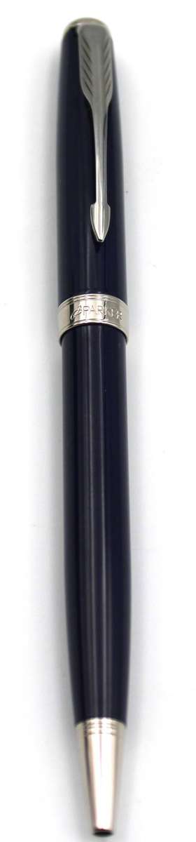 PARKER SONET BLUE BALLPOINT PEN - UNUSED BOXED WITH POUCH