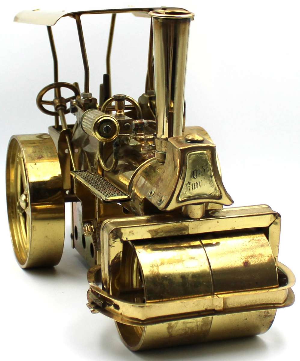 WILESCO "OLD SMOKEY" STEAM ROLLER  D367 - SCARCE!! ALL BRASS VERSION - UNFIRED BOXED