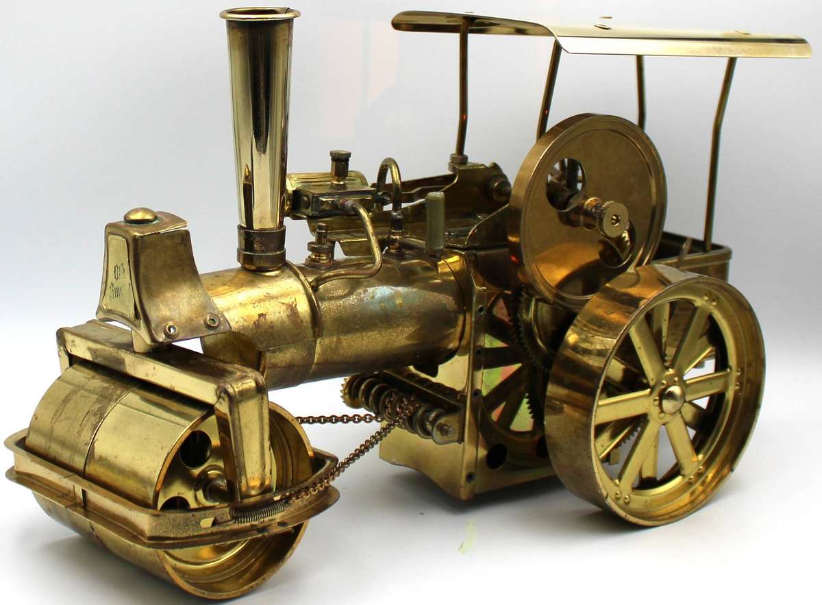 WILESCO "OLD SMOKEY" STEAM ROLLER  D367 - SCARCE!! ALL BRASS VERSION - UNFIRED BOXED