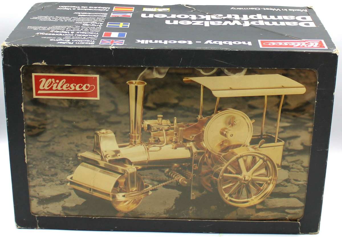 WILESCO "OLD SMOKEY" STEAM ROLLER  D367 - SCARCE!! ALL BRASS VERSION - UNFIRED BOXED