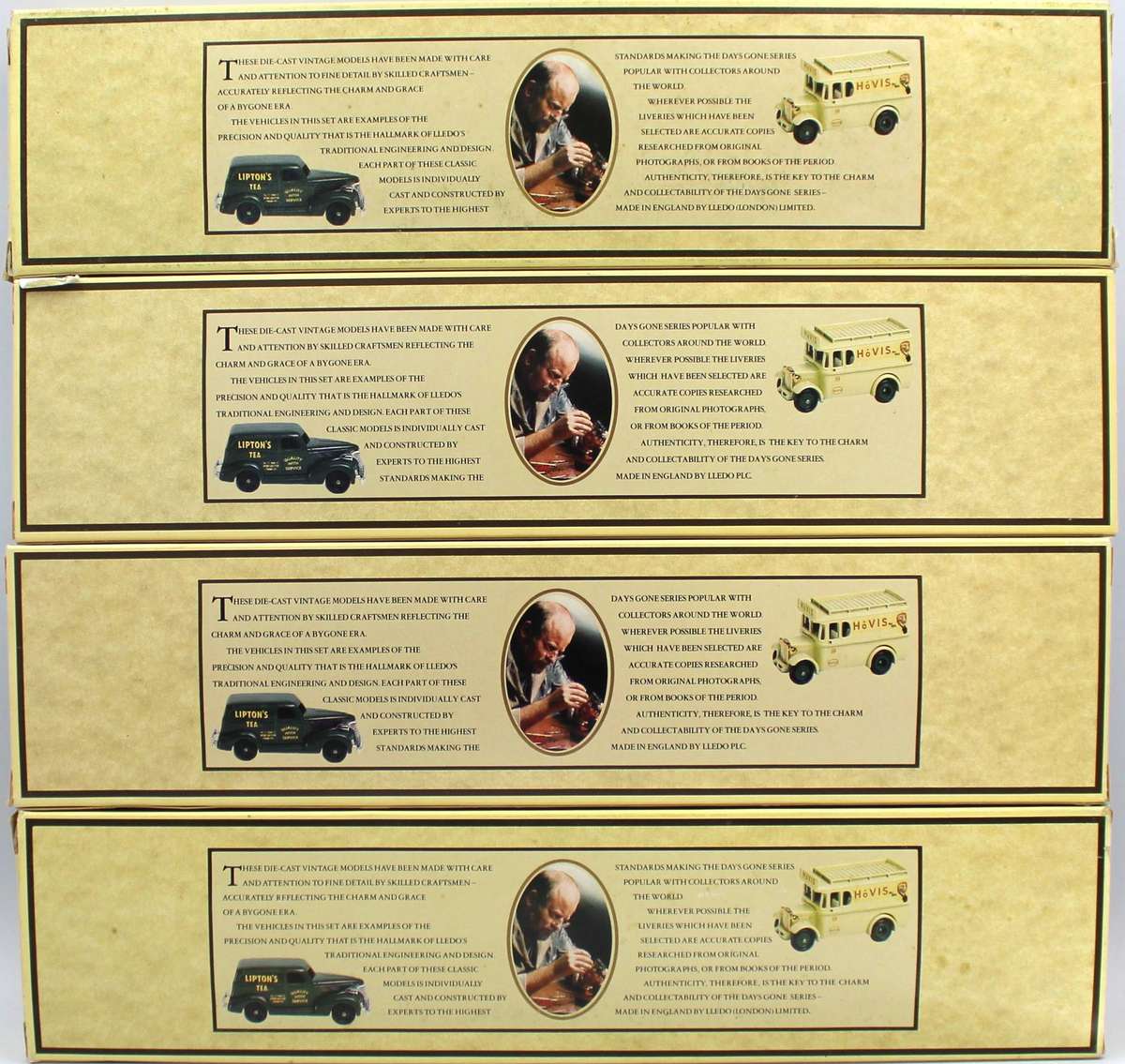 LLEDO DIECAST - 4X EXPRESS DAIRY SETS OF 3 EACH - 12 BOXED VEHICLES