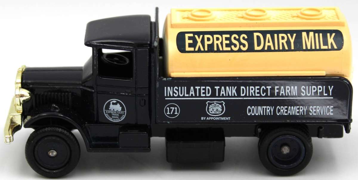 LLEDO DIECAST - 4X EXPRESS DAIRY SETS OF 3 EACH - 12 BOXED VEHICLES
