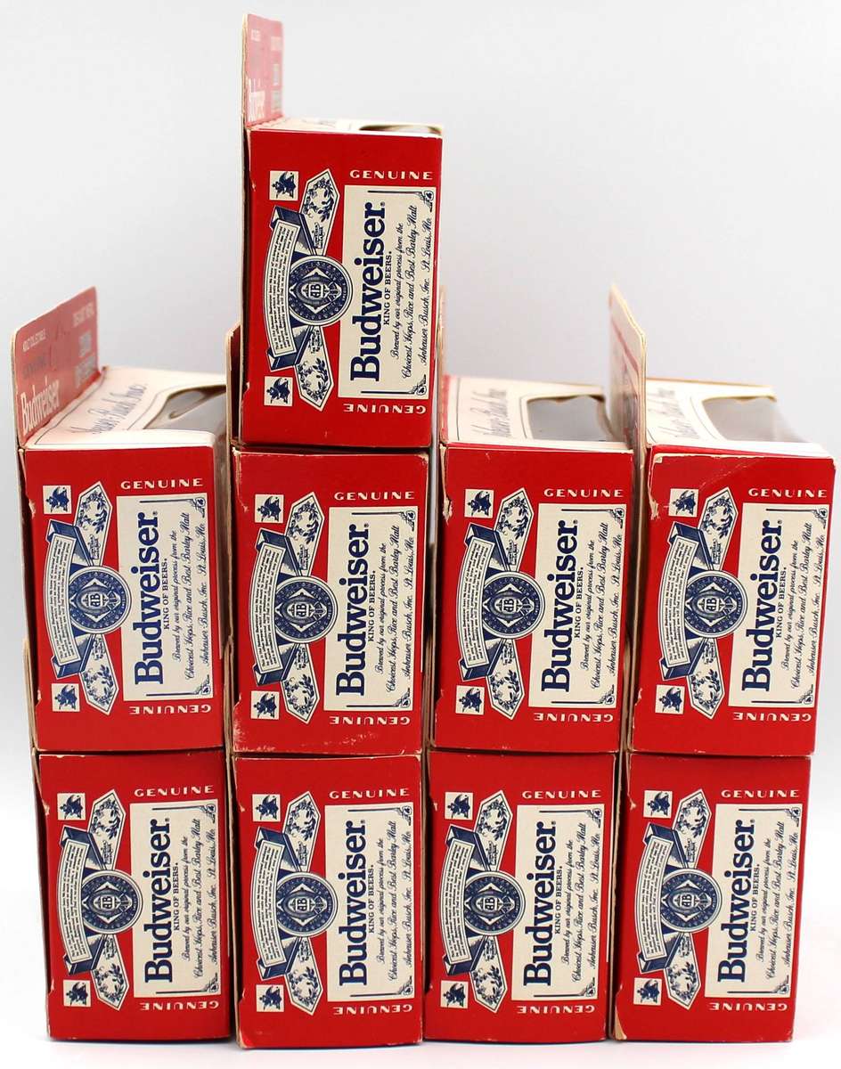 LLEDO DIECAST - 9X 1988 BUDWEISER VEHICLES - MINT BOXED