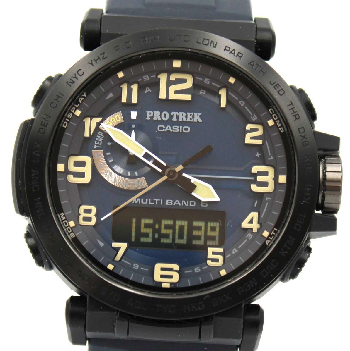 CASIO PRO TREK TOUGH SOLAR MULTI-BAND - PRW-6600Y WATCH - OPEN BOX