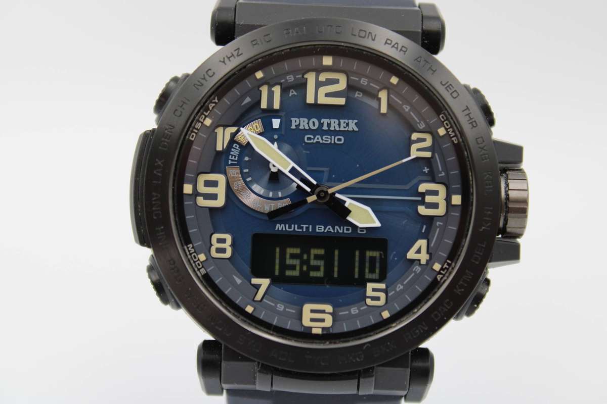 CASIO PRO TREK TOUGH SOLAR MULTI-BAND - PRW-6600Y WATCH - OPEN BOX
