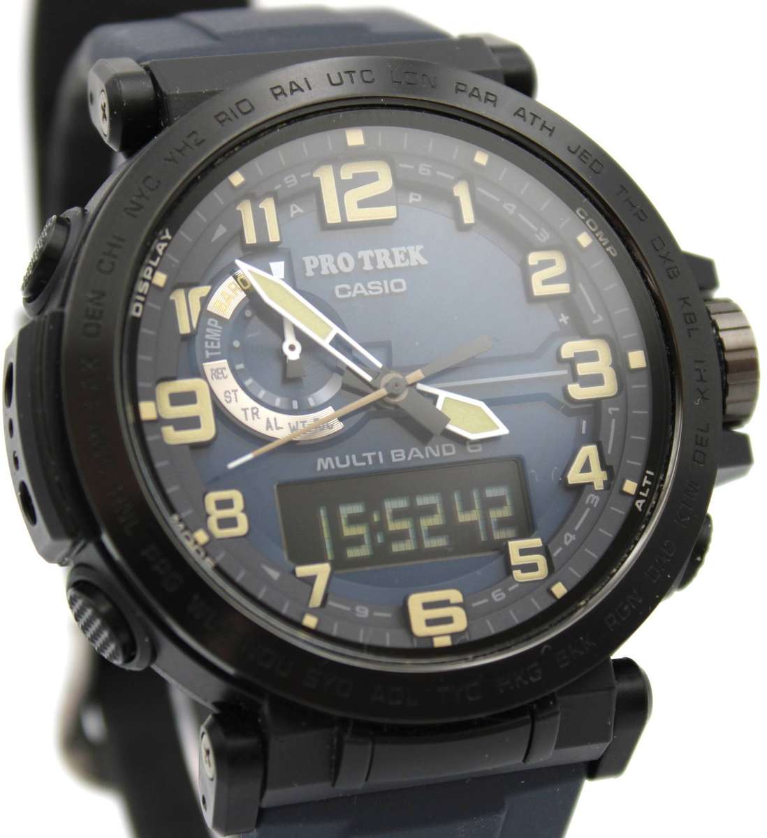 CASIO PRO TREK TOUGH SOLAR MULTI-BAND - PRW-6600Y WATCH - OPEN BOX