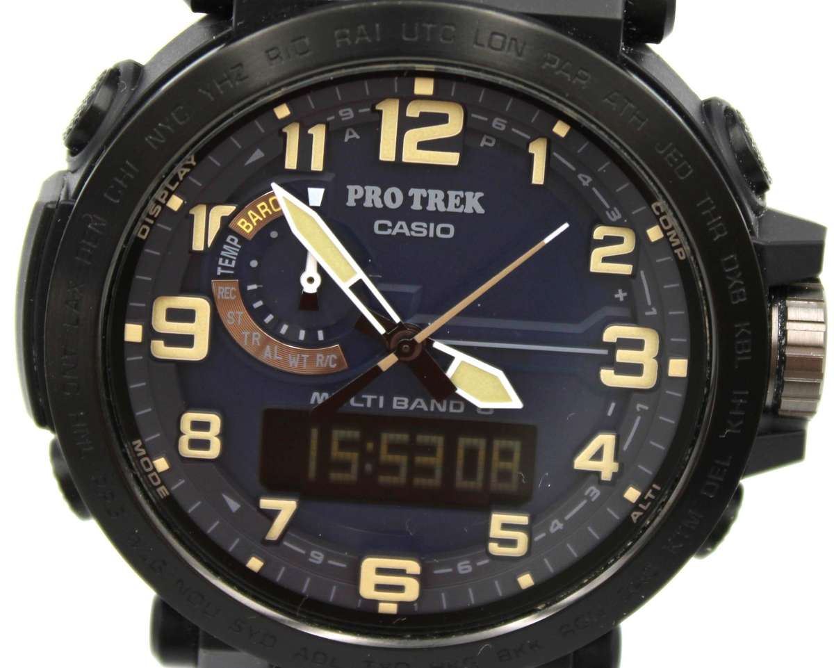 CASIO PRO TREK TOUGH SOLAR MULTI-BAND - PRW-6600Y WATCH - OPEN BOX