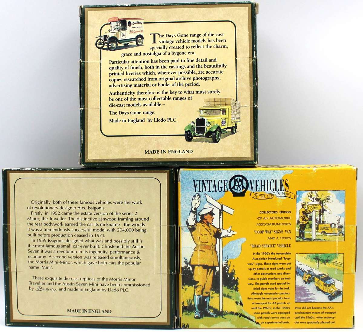 LLEDO DIECAST - 3X 2-VEHICLE SETS PART 1 - OPEN BOX