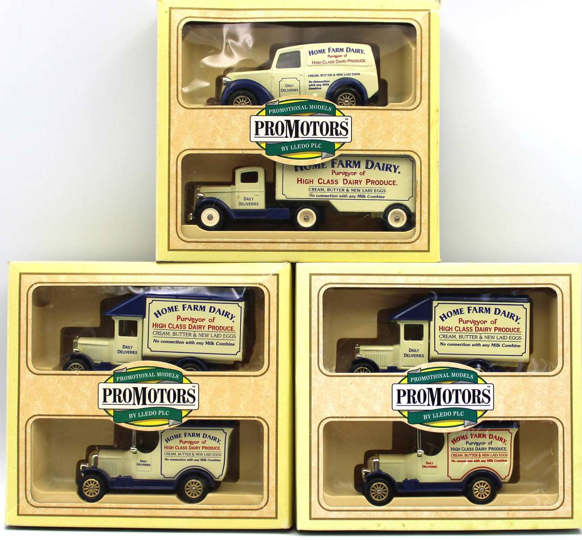 LLEDO DIECAST - 3X 2-VEHICLE DAIRY RELATED SETS PART 3 - OPEN BOX WITH VARIETY