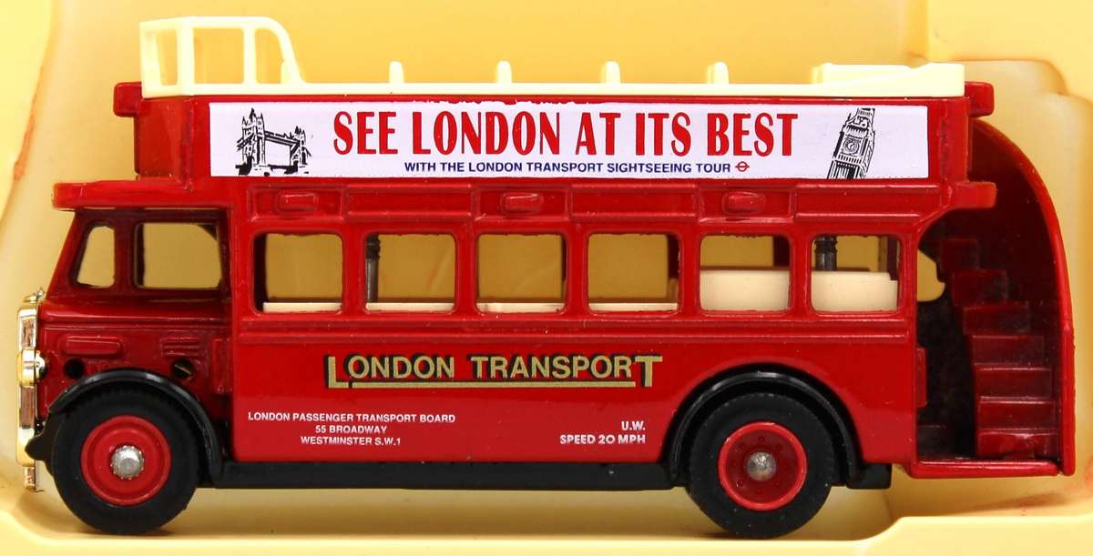 LLEDO DIECAST - 68 SERIES - 9X 1932 AEC REGENT OPEN TOP BUSES INCL. LIMITED EDITIONS