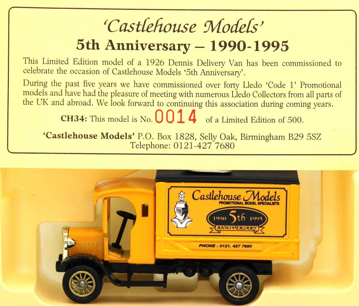 LLEDO 66 SERIES - PART 3 - 8x 1926 DENNIS DELIVERY VANS INCL. 3X LIMITED EDITIONS!