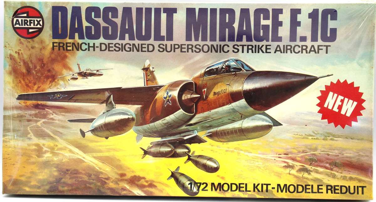 Airfix 04022-2 - 1978 Dassault Mirage F.1C - S.A.A.F. Decals - Sealed