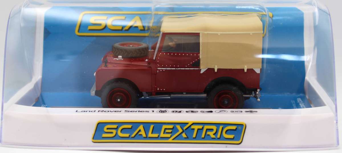 SCALEXTRIC C4493T - LAND ROVER SERIES 1 - POPPY RED - NEW