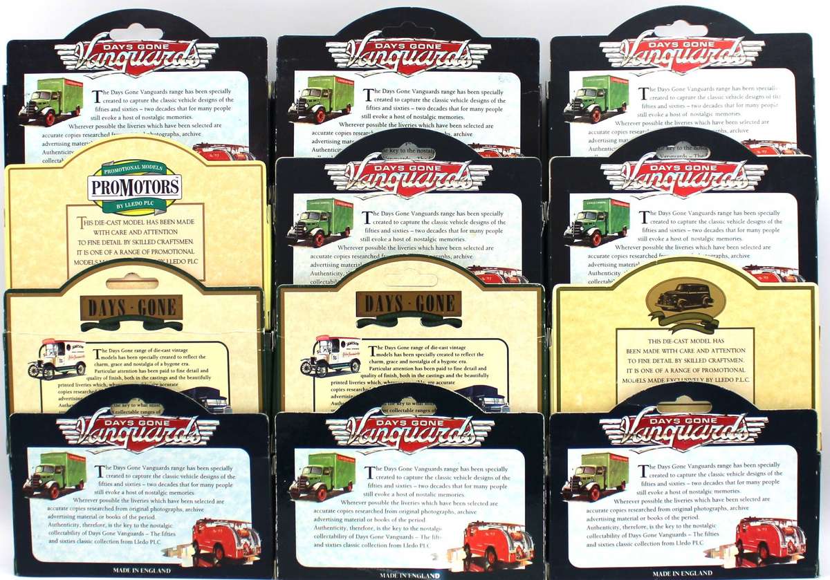 LLEDO 60 SERIES - PART 1 - 12x 1958 DENNIS F8 FIRE ENGINES - 3 VARIETIES & 2 LIMITED EDITIONS
