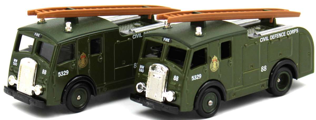 LLEDO 60 SERIES - PART 1 - 12x 1958 DENNIS F8 FIRE ENGINES - 3 VARIETIES & 2 LIMITED EDITIONS