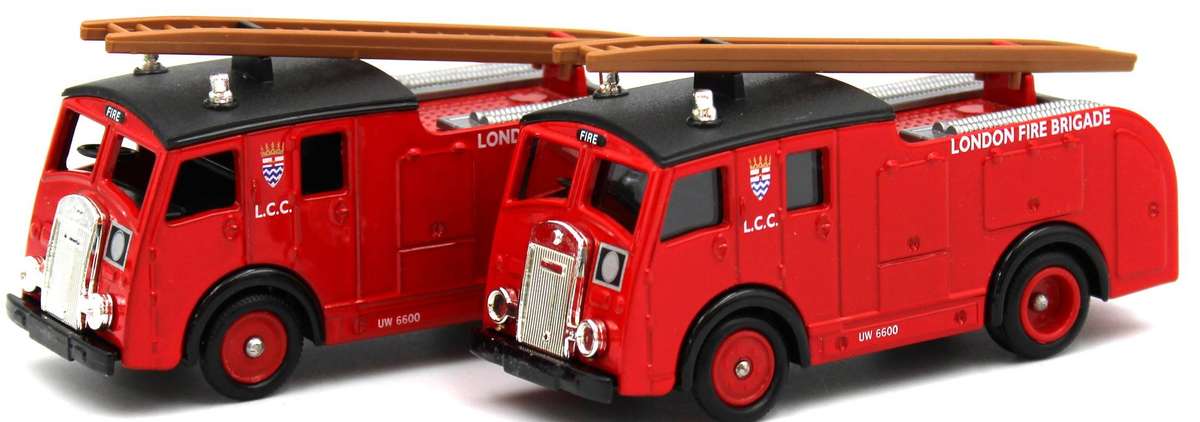 LLEDO 60 SERIES - PART 1 - 12x 1958 DENNIS F8 FIRE ENGINES - 3 VARIETIES & 2 LIMITED EDITIONS