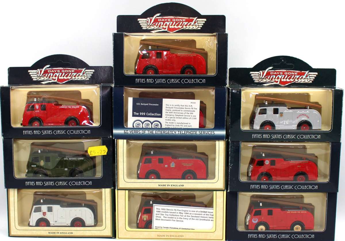 LLEDO 60 SERIES - PART 2 - 10x 1958 DENNIS F8 FIRE ENGINES - 2 LIMITED EDITIONS