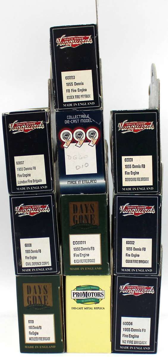 LLEDO 60 SERIES - PART 2 - 10x 1958 DENNIS F8 FIRE ENGINES - 2 LIMITED EDITIONS
