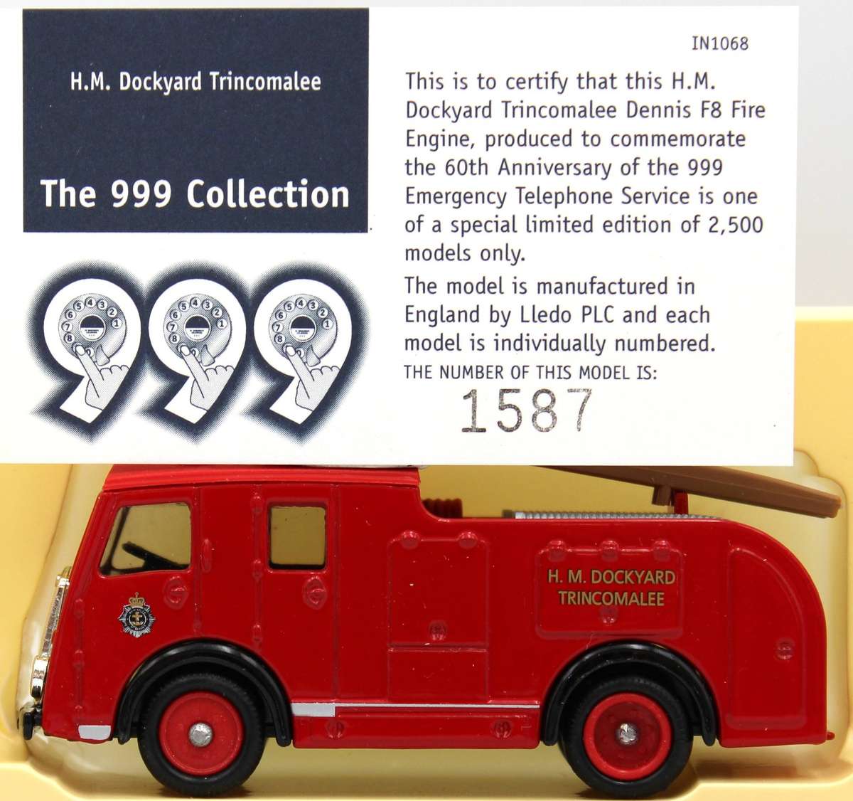 LLEDO 60 SERIES - PART 2 - 10x 1958 DENNIS F8 FIRE ENGINES - 2 LIMITED EDITIONS