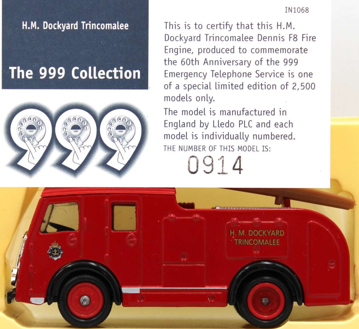 LLEDO 60 SERIES - PART 3 - 10x 1958 DENNIS F8 FIRE ENGINES - 3 LIMITED EDITIONS