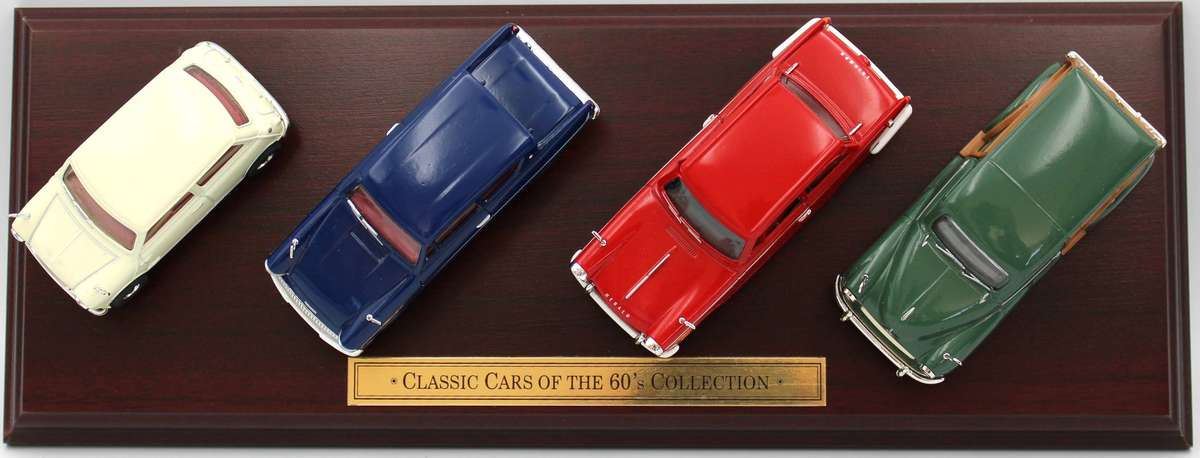 LLEDO VANGUARDS PLINTH SET - CC1004 - AUSTIN 7 MINI, FORD ANGLIA, TRIUMPH HERALD & MORRIS TRAVELLER