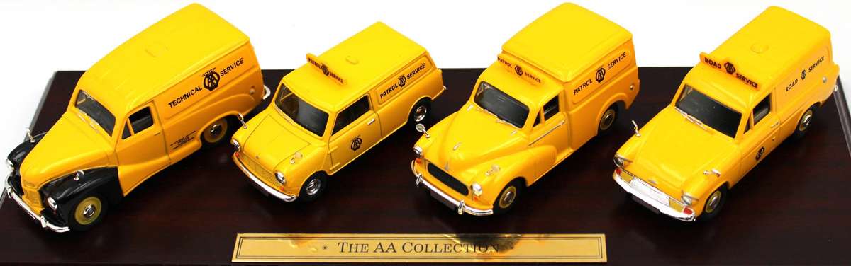 LLEDO VANGUARDS AA1004 SET - AUTOMOBILE ASSOC. - AUSTIN VAN, MINI VAN, MORRIS MINOR, FORD ANGLIA