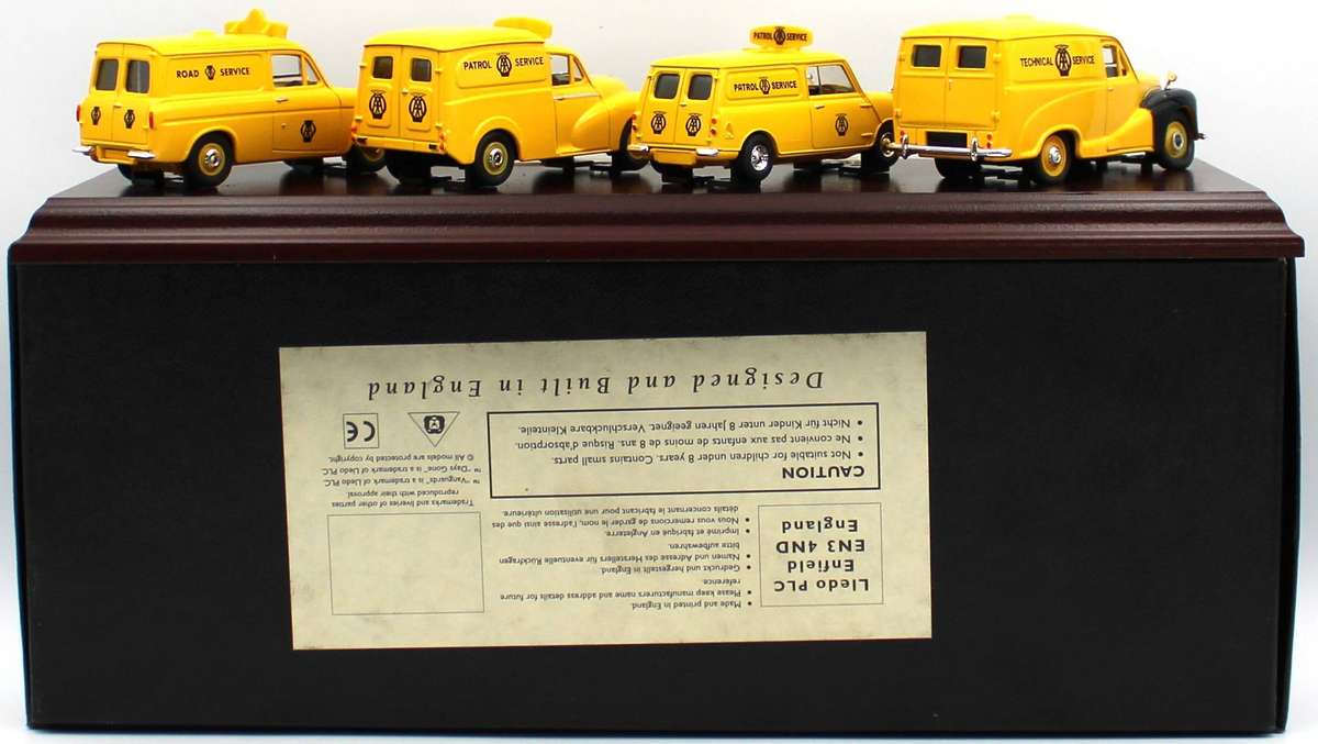 LLEDO VANGUARDS AA1004 SET - AUTOMOBILE ASSOC. - AUSTIN VAN, MINI VAN, MORRIS MINOR, FORD ANGLIA
