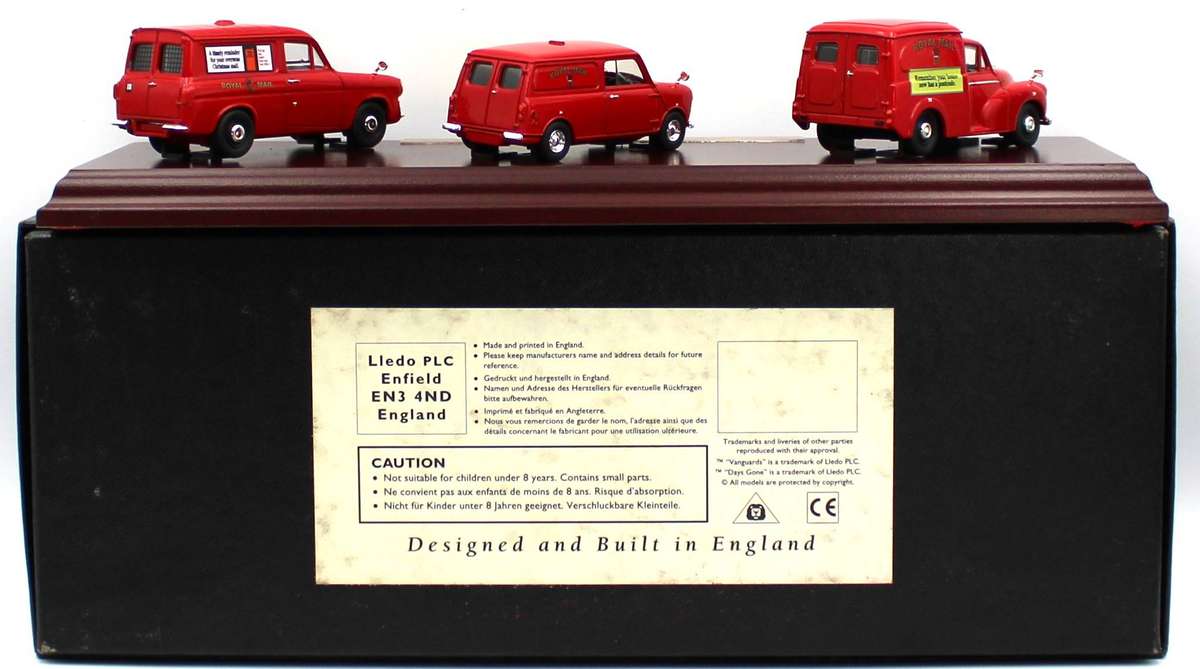 LLEDO VANGUARDS RM1003 -  ROYAL MAIL SET - MORRIS MINOR, MINI VAN & FORD ANGLIA - LIMITED EDITION