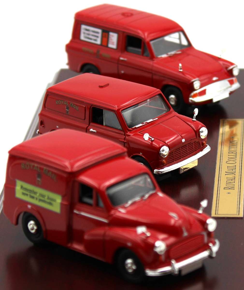 LLEDO VANGUARDS RM1003 -  ROYAL MAIL SET - MORRIS MINOR, MINI VAN & FORD ANGLIA - LIMITED EDITION